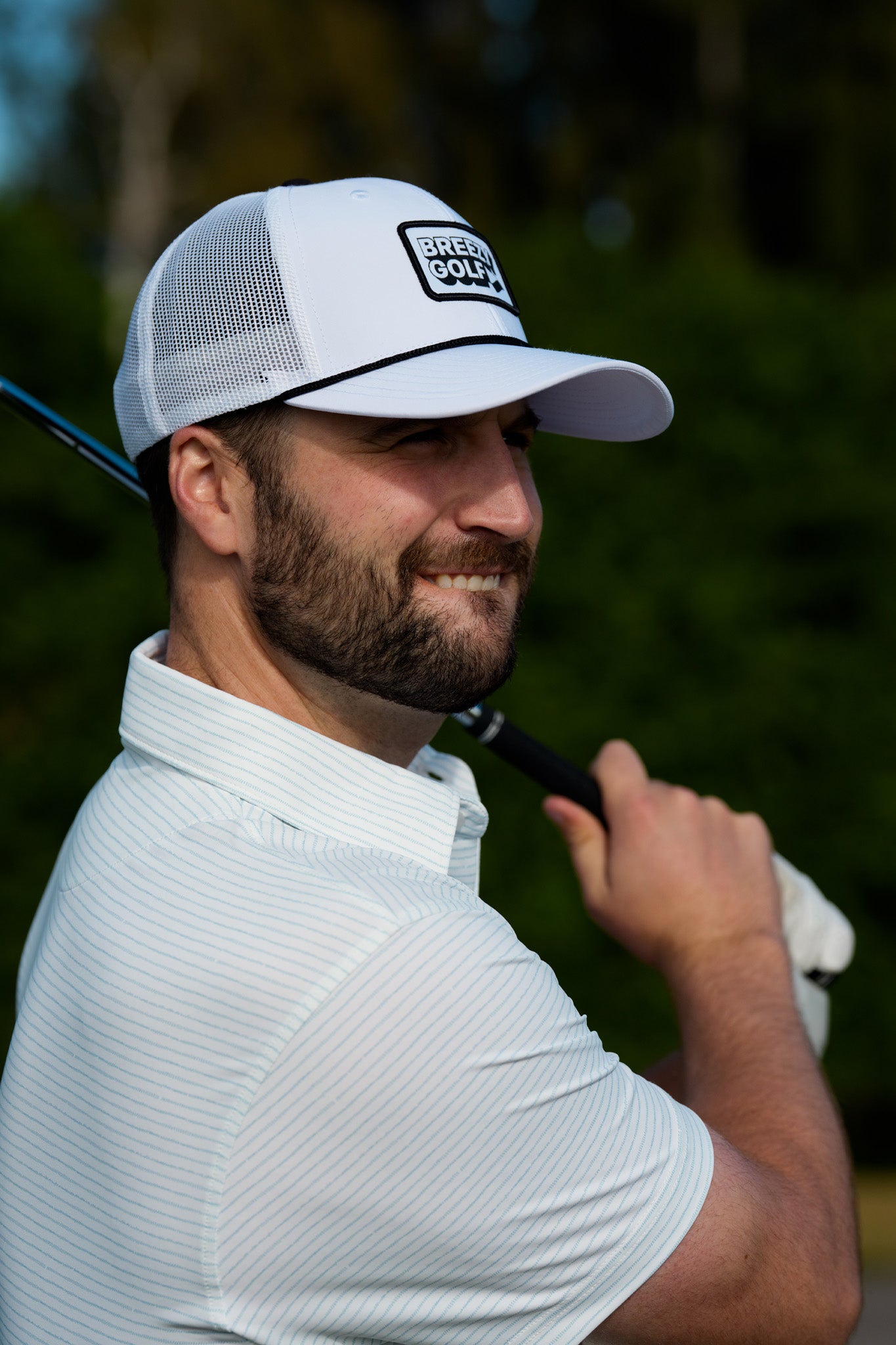 The Pebbled Stripes Polo - Breezy Golf