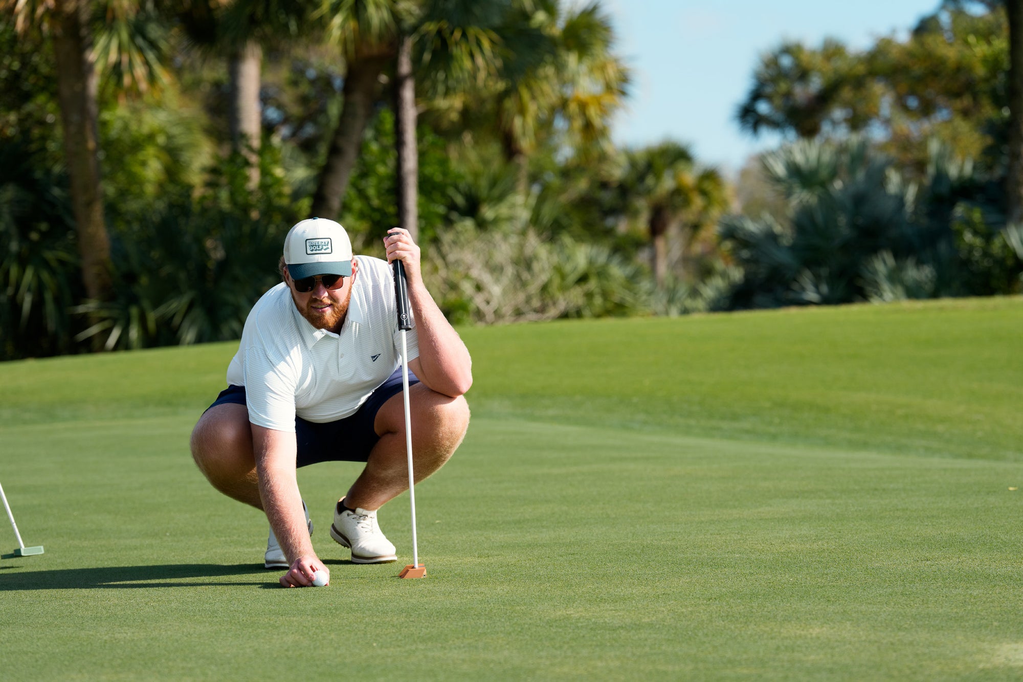 The Pebbled Stripes Polo - Breezy Golf