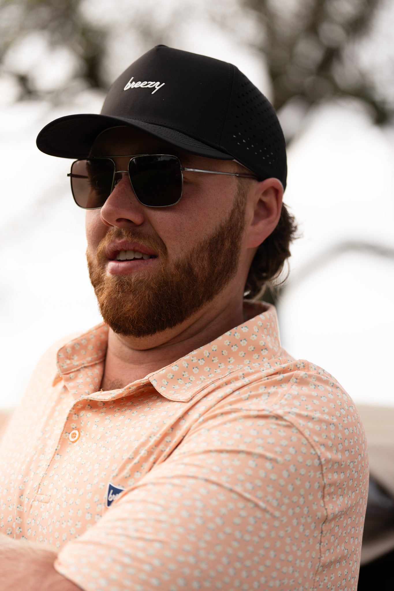 The Magnolia 3.0 Polo Orange - Breezy Golf