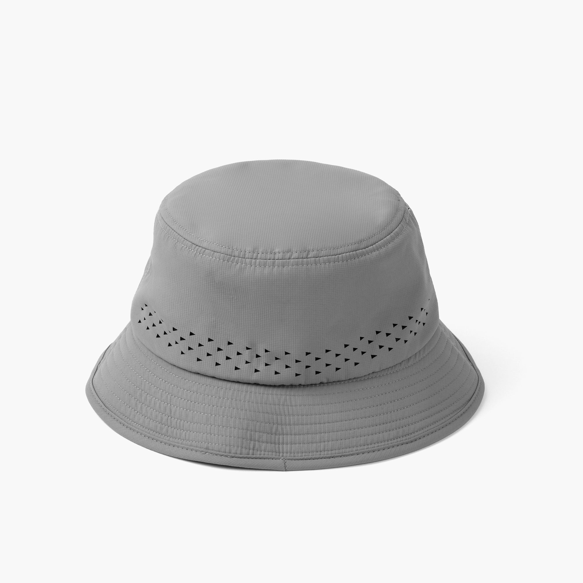 Have A Day Grey Perforated Bucket Hat - Breezy Golf