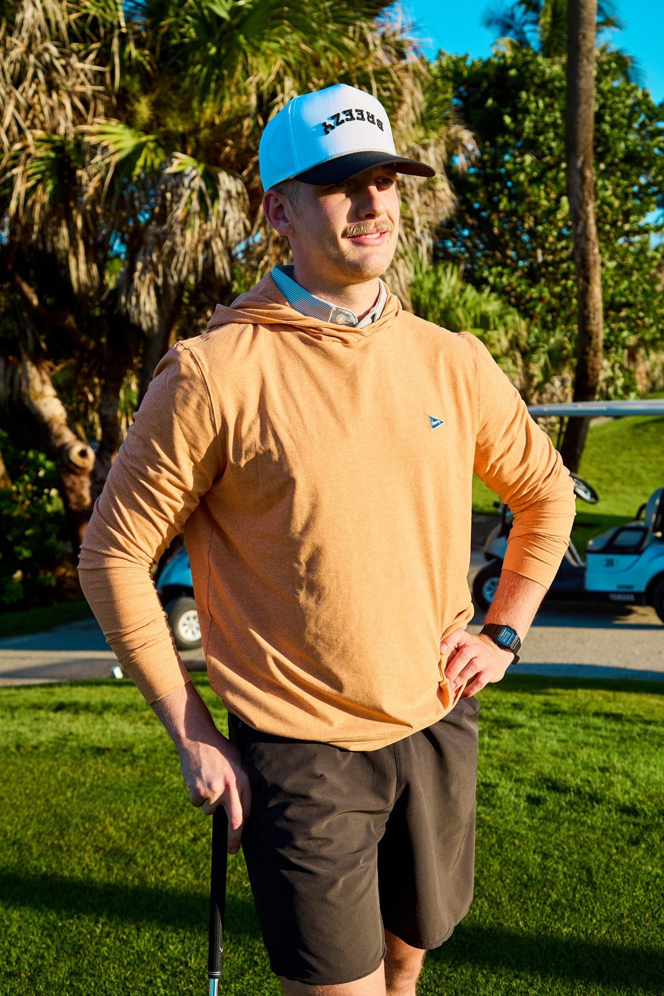 Flipped Breezy Rope Hat Black - Breezy Golf